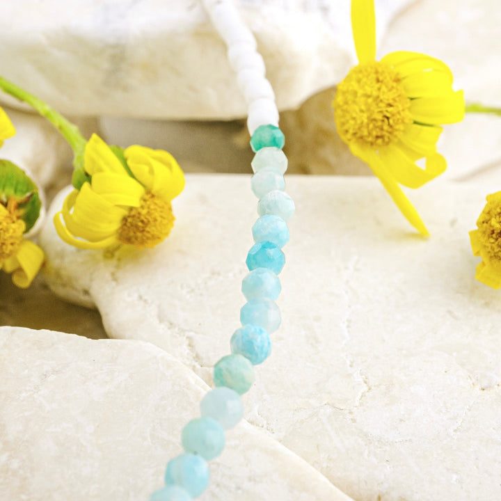 Amazonite Seed Bead Anklet