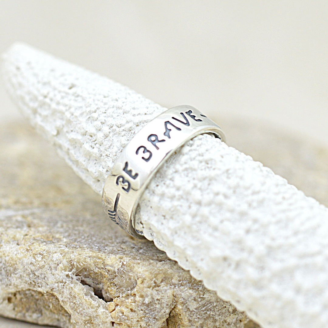 Be Brave Toe Ring