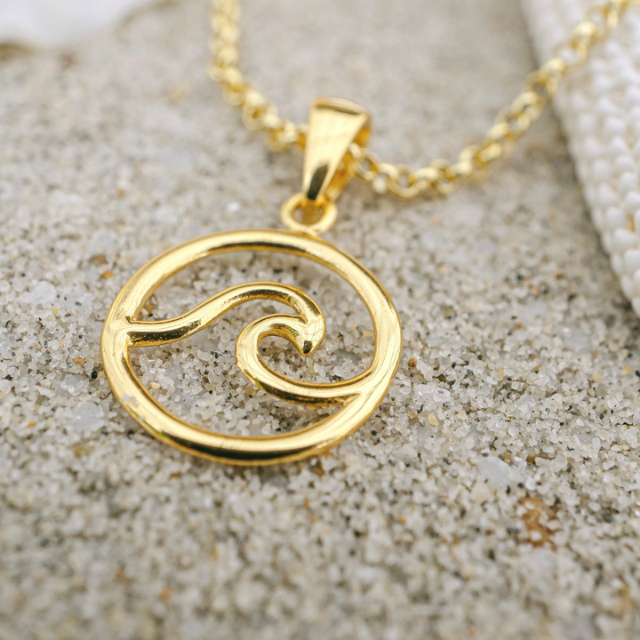 Gold Wave Necklace