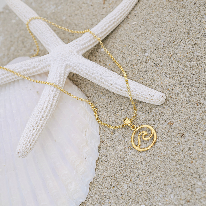 Gold Wave Necklace