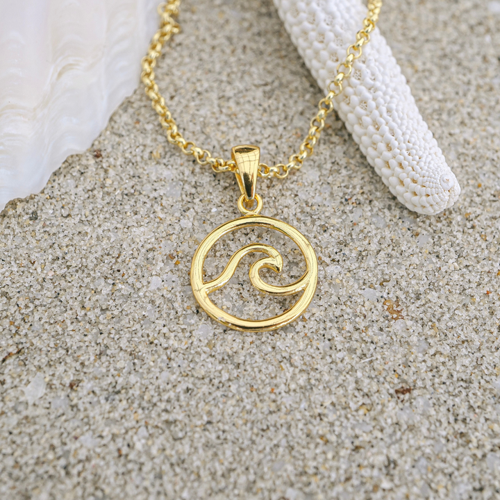 Gold Wave Necklace