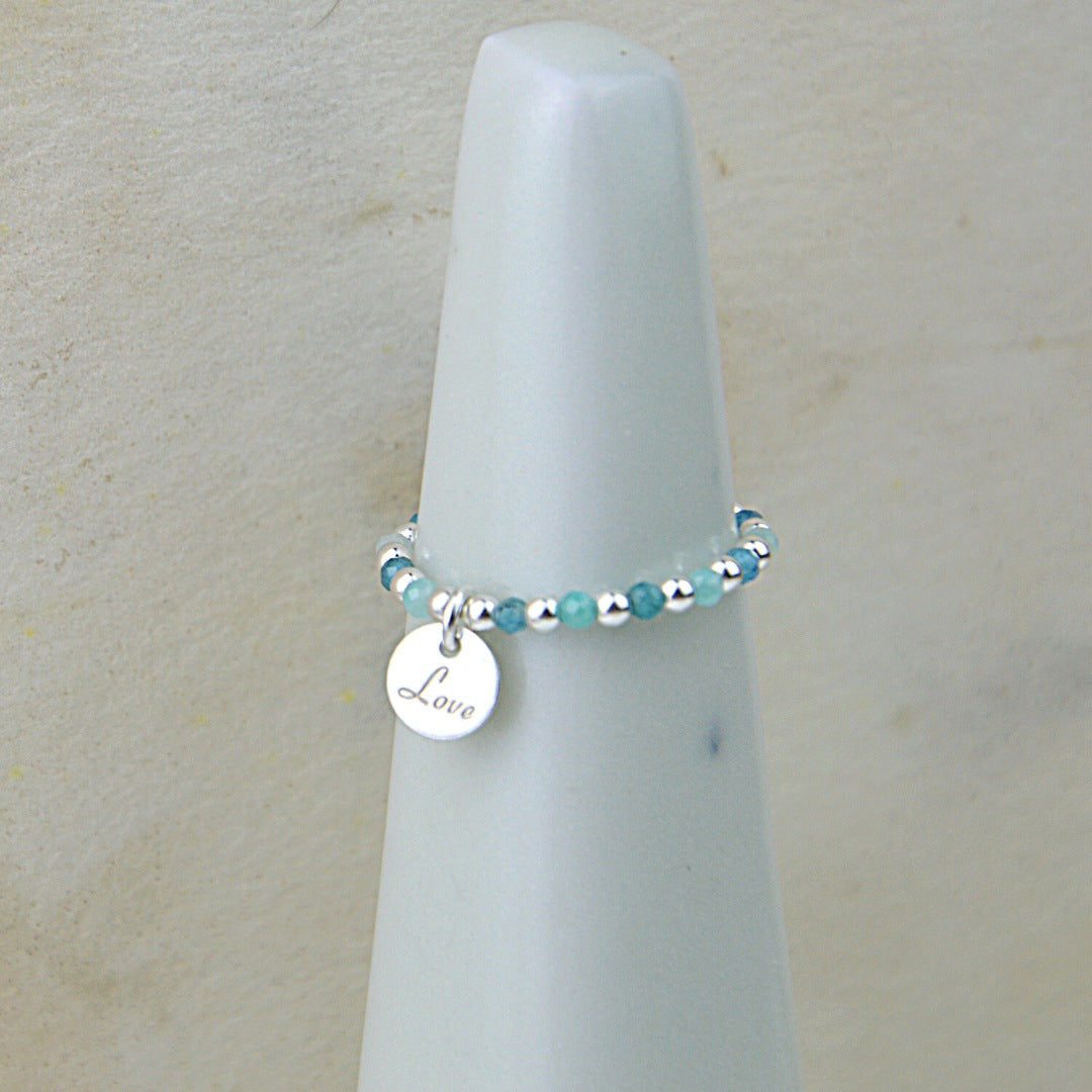 Beaded Love Ring – Vanilla Shore