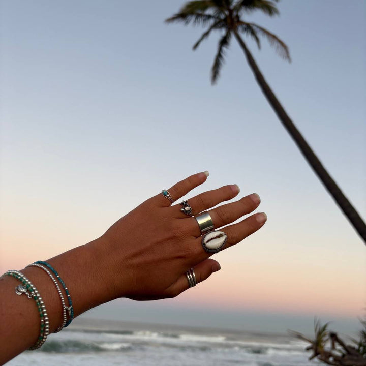 Rings - Polished Sterling Silver Wide Band Ring