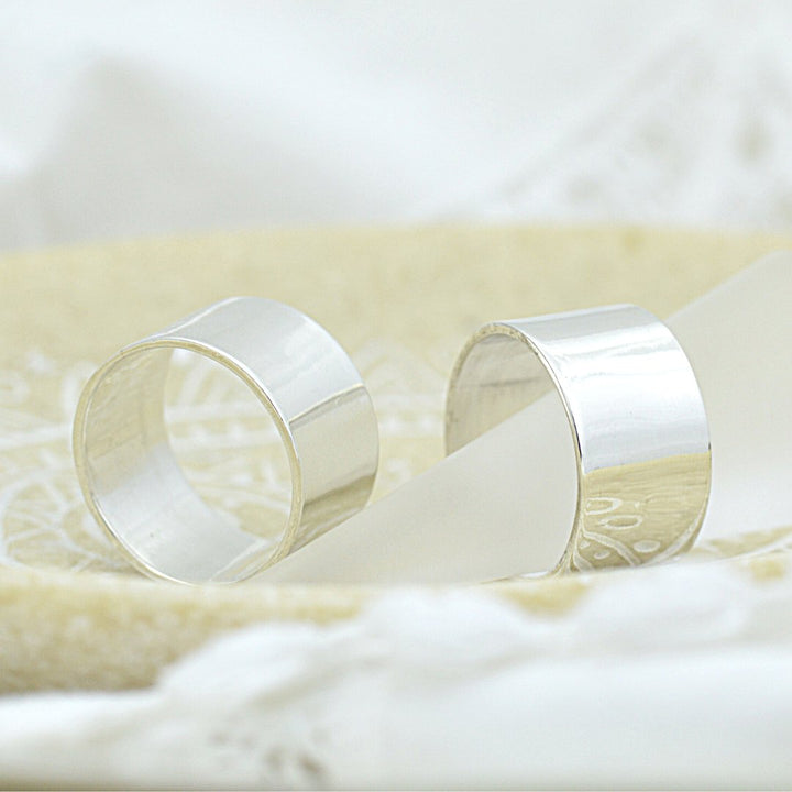 Polished Sterling Silver Wide Band Ring