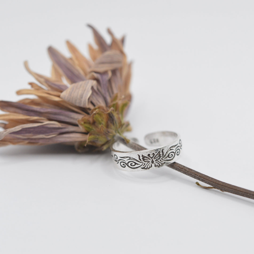 Bohemian Butterfly Toe Ring