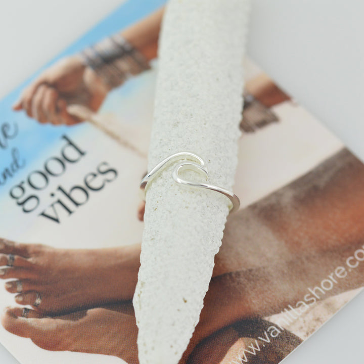 Wave Toe Ring