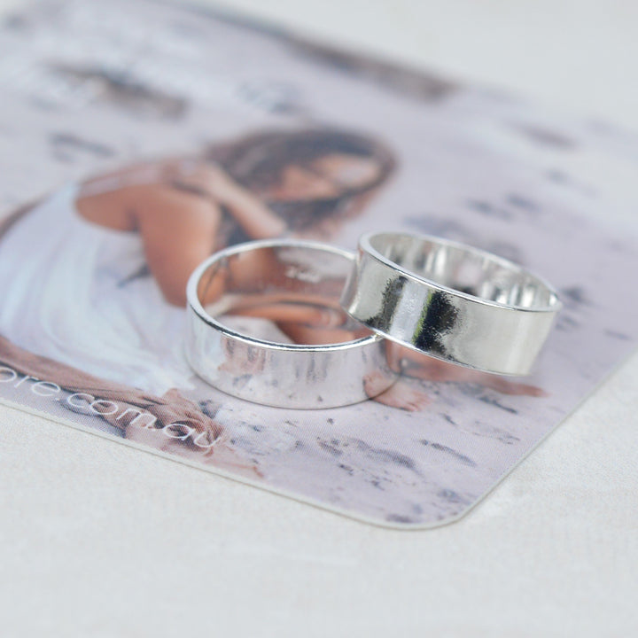 Toe Ring -  Wide Band Silver Toe Ring