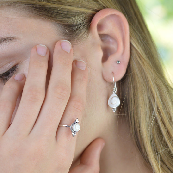 Bohemian Shiva Shell Ring