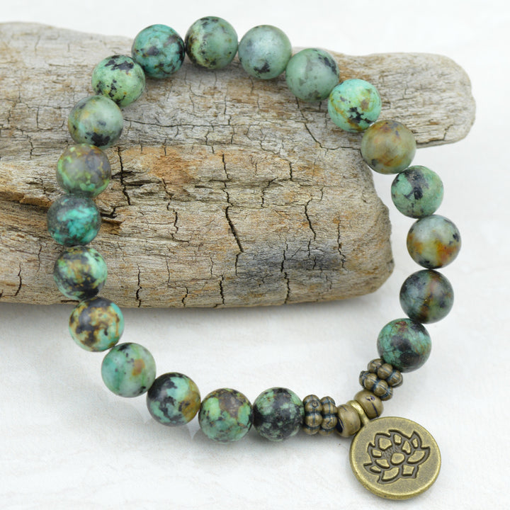 Bracelets - African Turquoise Beaded Bracelet
