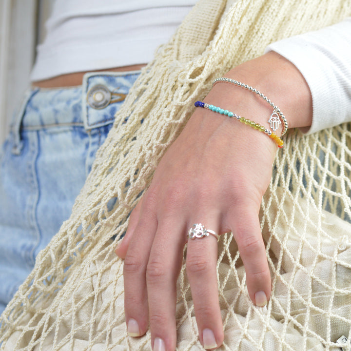 Hamsa Stretchy Bracelet