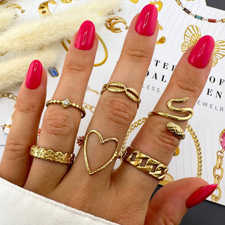 Open Heart Ring (Adjustable)