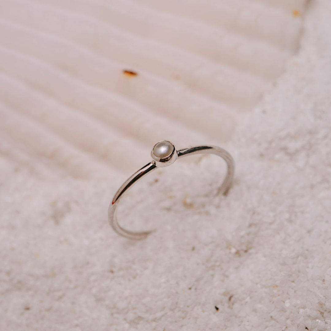 Tiny Treasure Pearl Ring