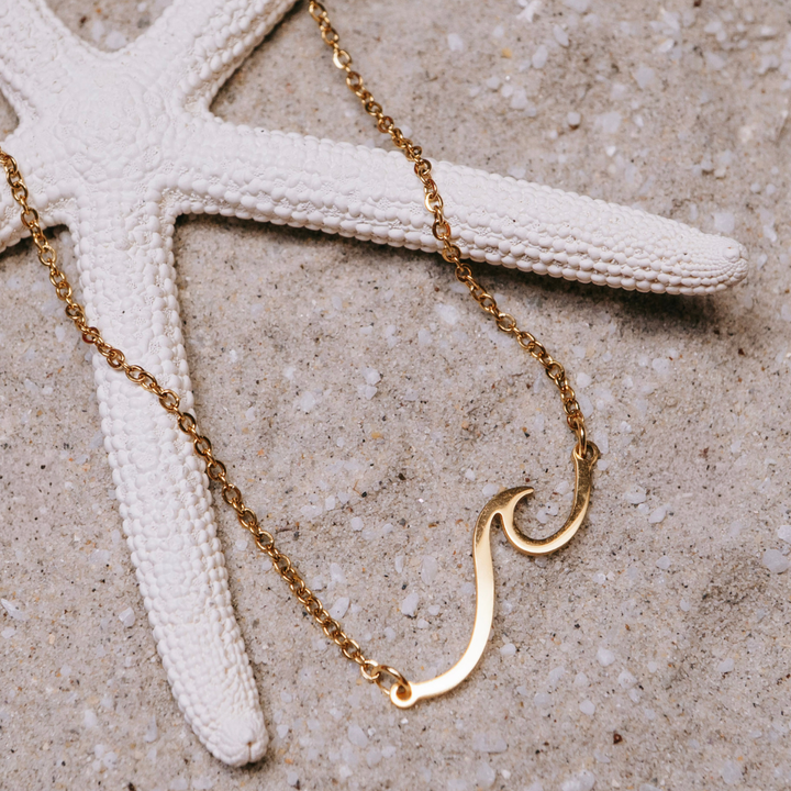 Golden Wave Necklace