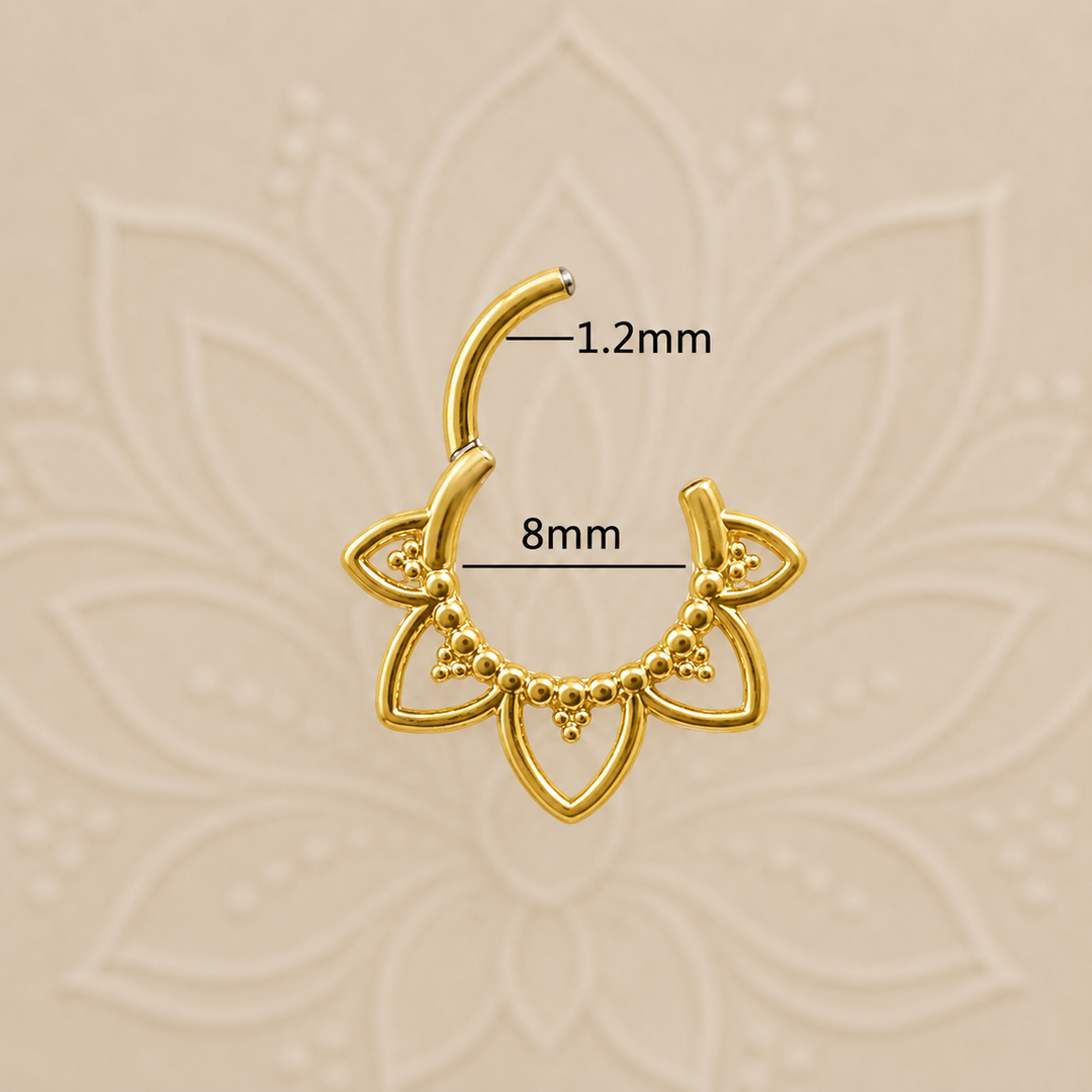 Gold Lotus Huggies