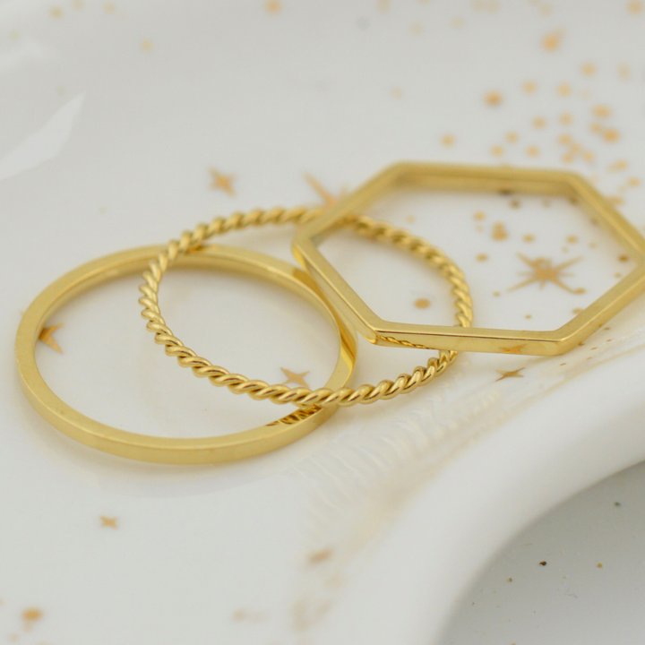 Rings - Gold stacking rings