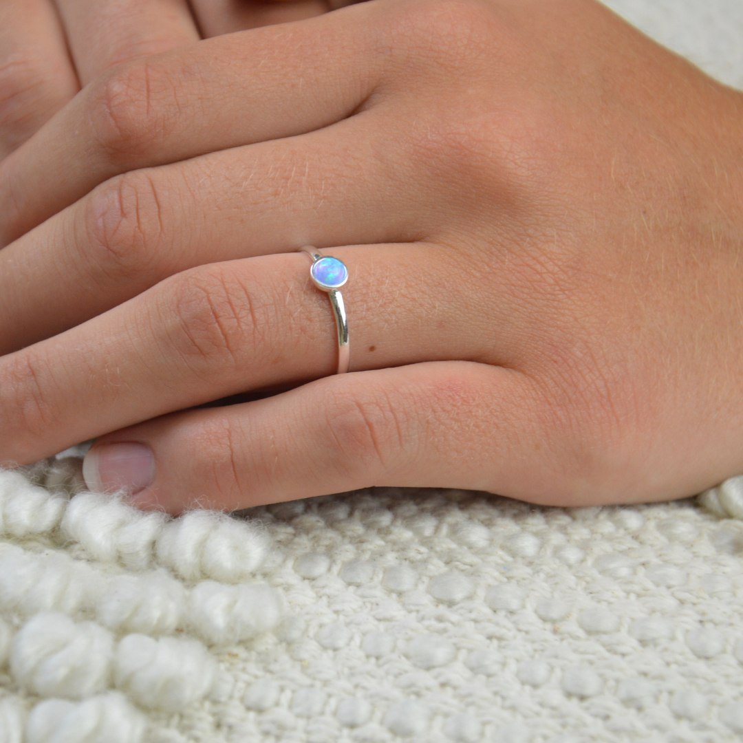 Sparkling Azure Ring