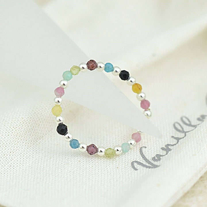 Beaded Gem Ring