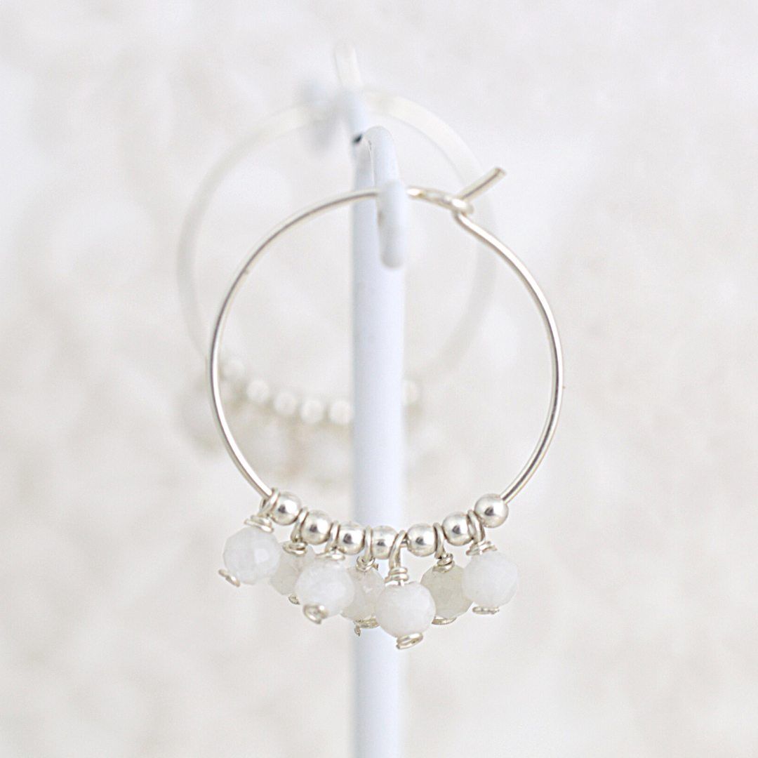 Moonstone Gypsy Hoops