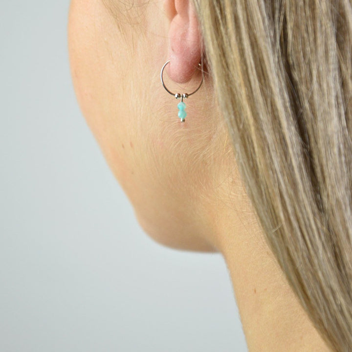 Assorted Gem Mini Hoops