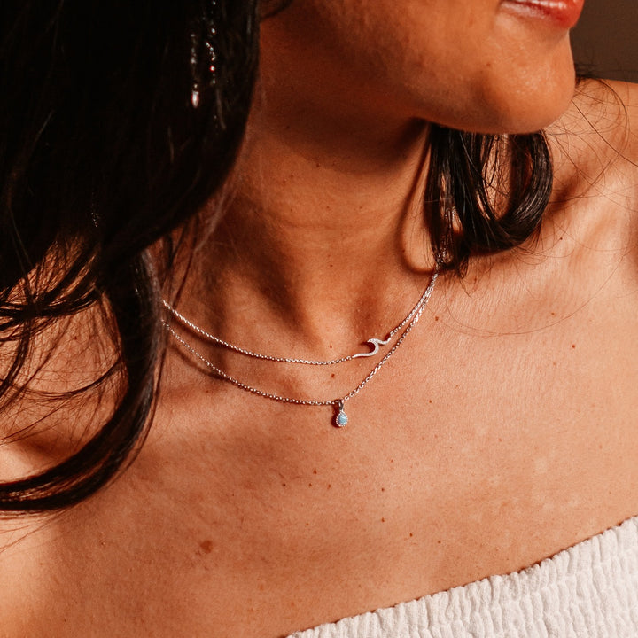 Azure Dewdrop Necklace