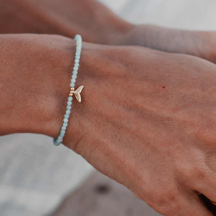 Golden Gem Whale Tail Bracelets
