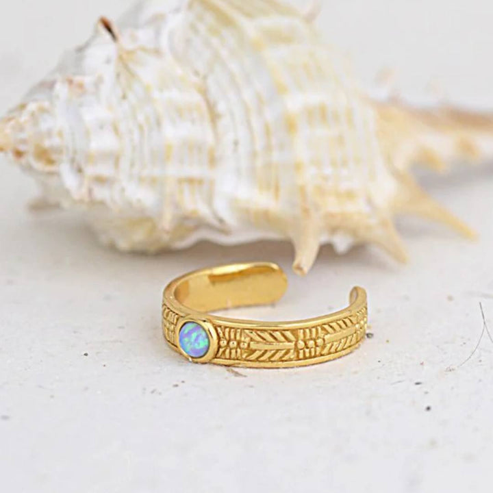 Gold Azure Toe Ring