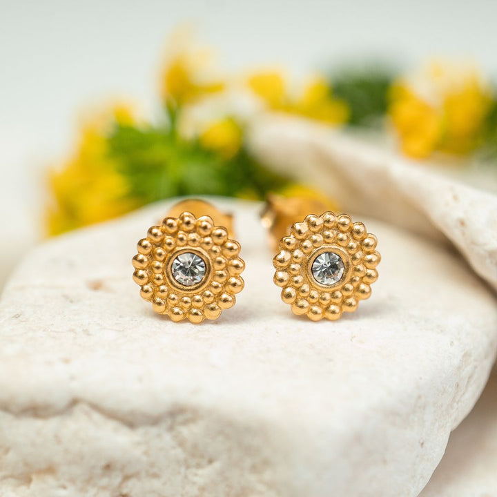 Gold Sunlit Studs