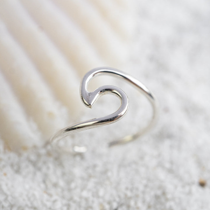 Sterling Silver Wave Ring