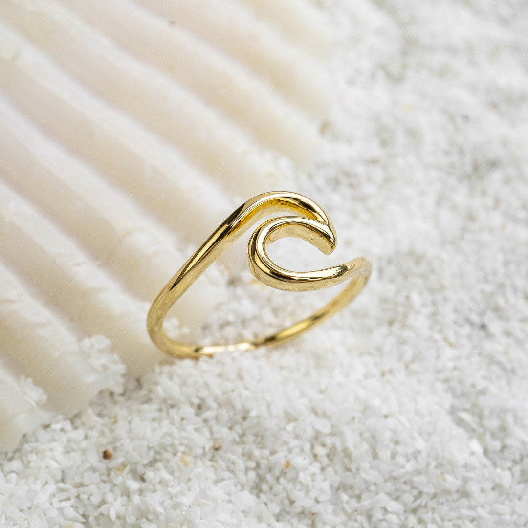 Gold Wave Ring