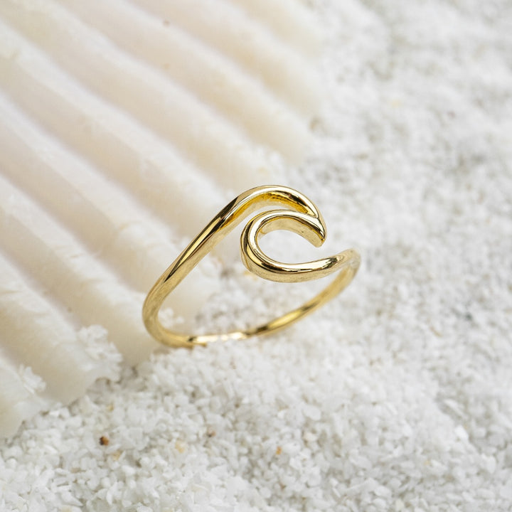 Gold Wave Ring