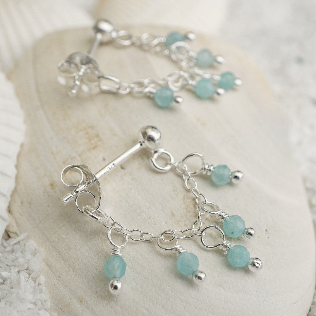 Amazonite Mini Bead Studs