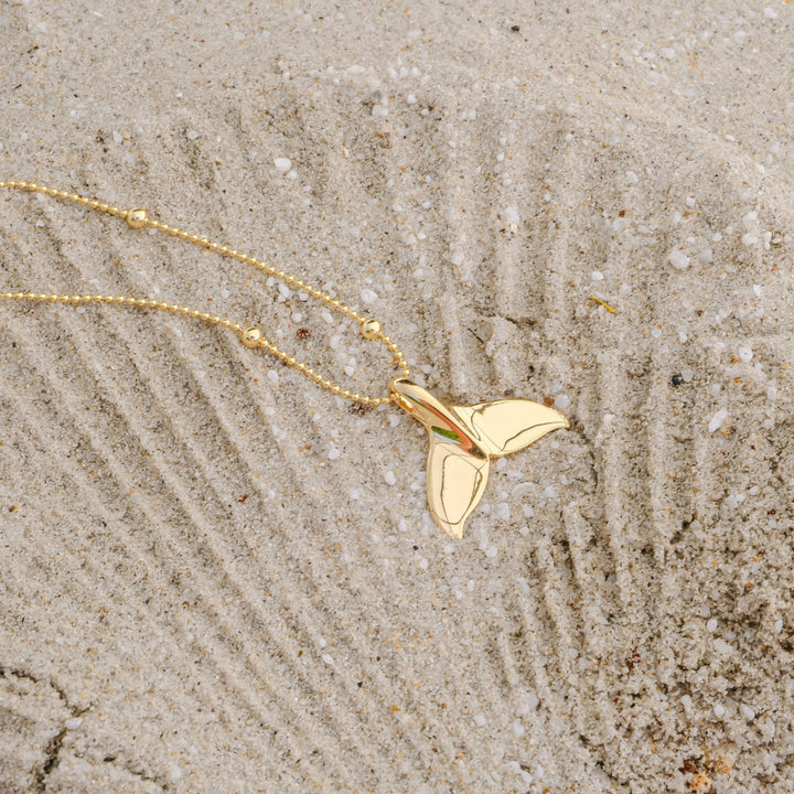 Golden Whale Tail Necklace