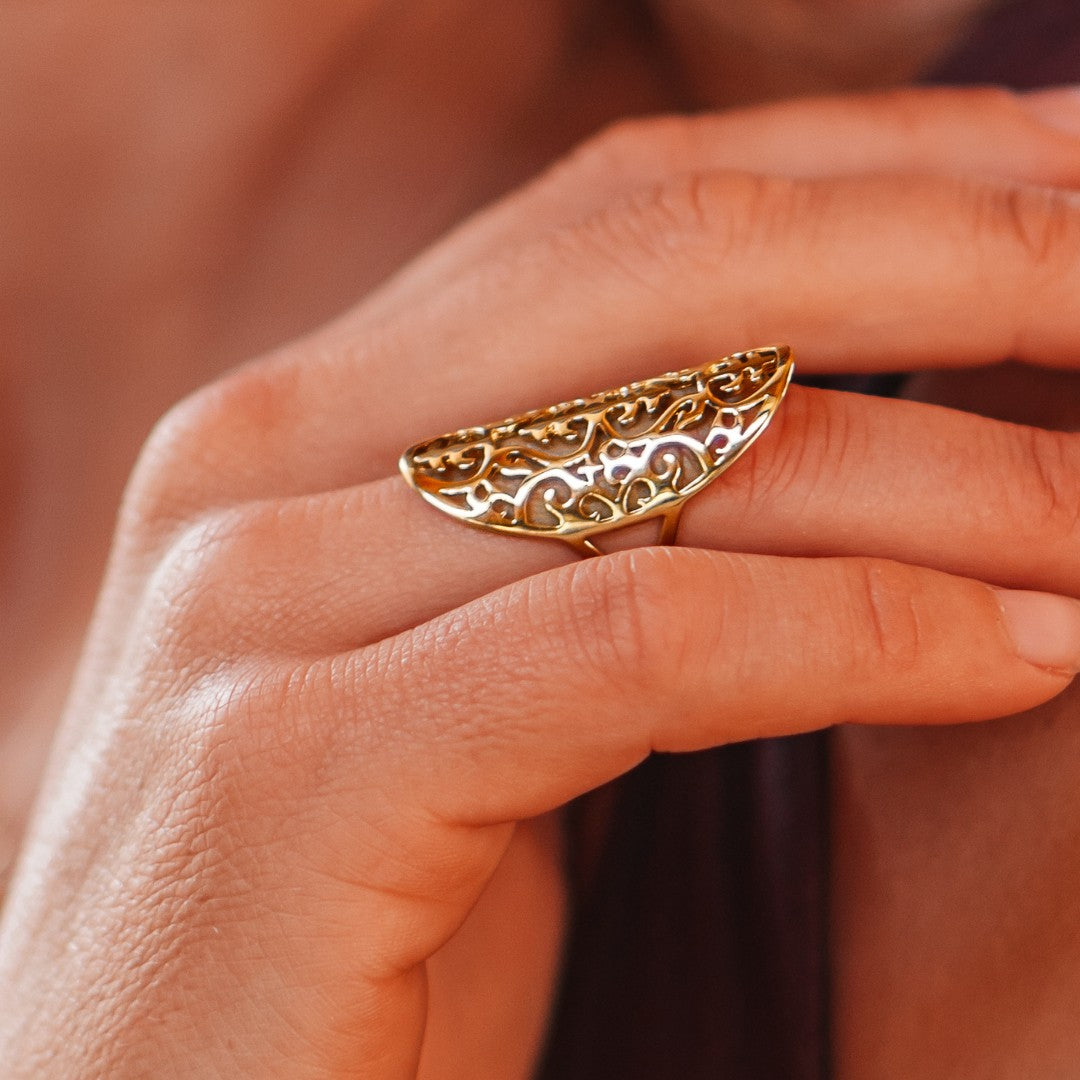 Fleur de Gold Ring