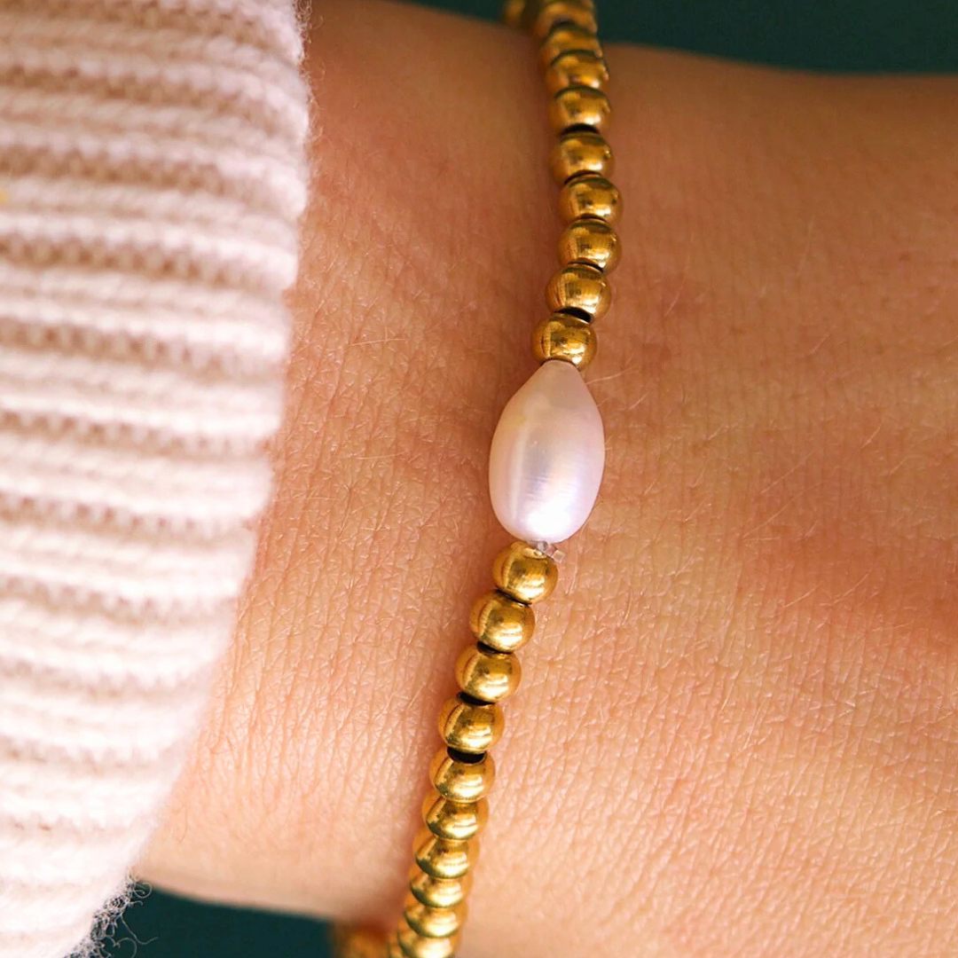 Golden Sands Pearl Bracelet