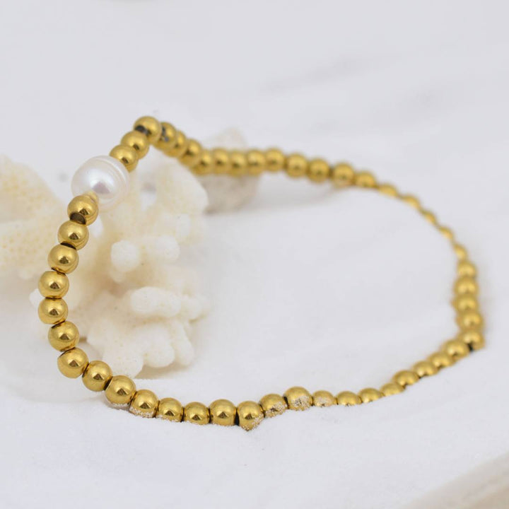 Golden Sands Pearl Bracelet