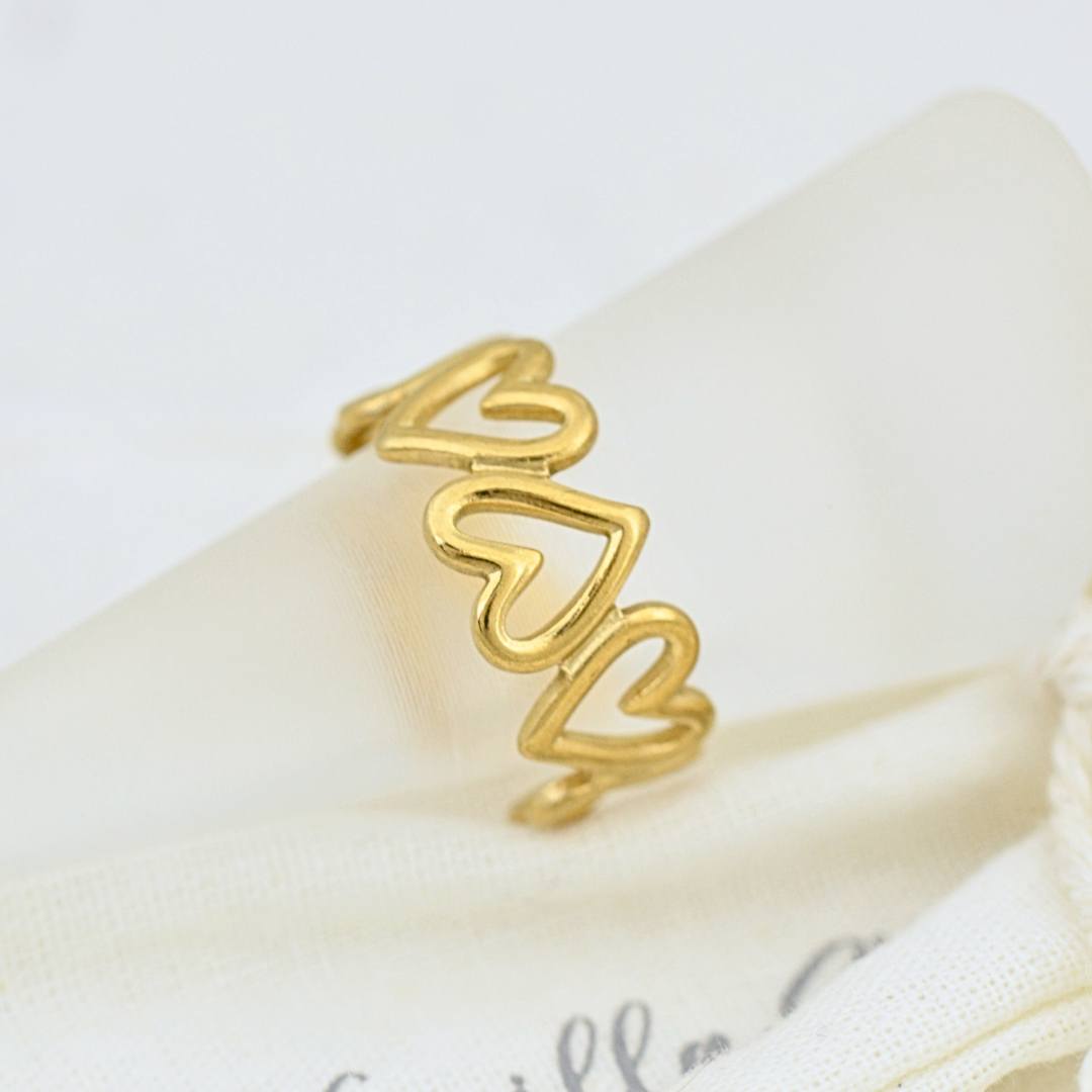 Heart To Heart Ring (Adjustable)