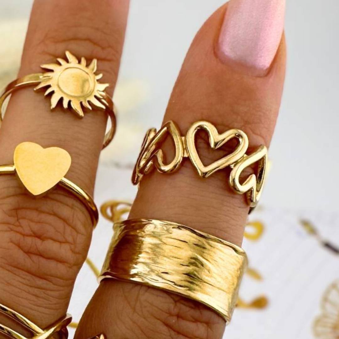 Heart To Heart Ring (Adjustable)