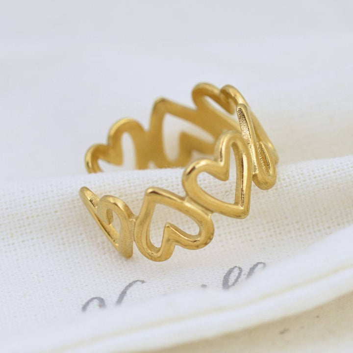 Heart To Heart Ring (Adjustable)