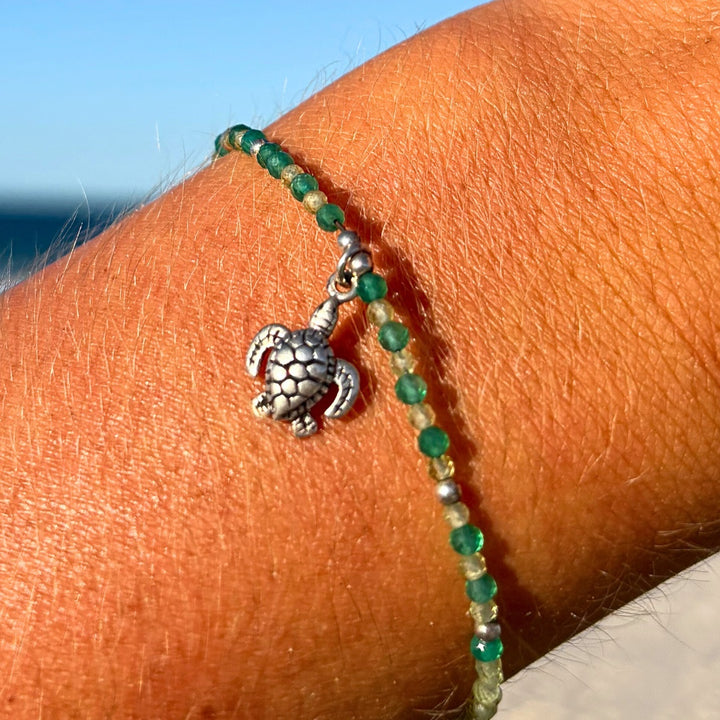 Peridot Tides Turtle Bracelet