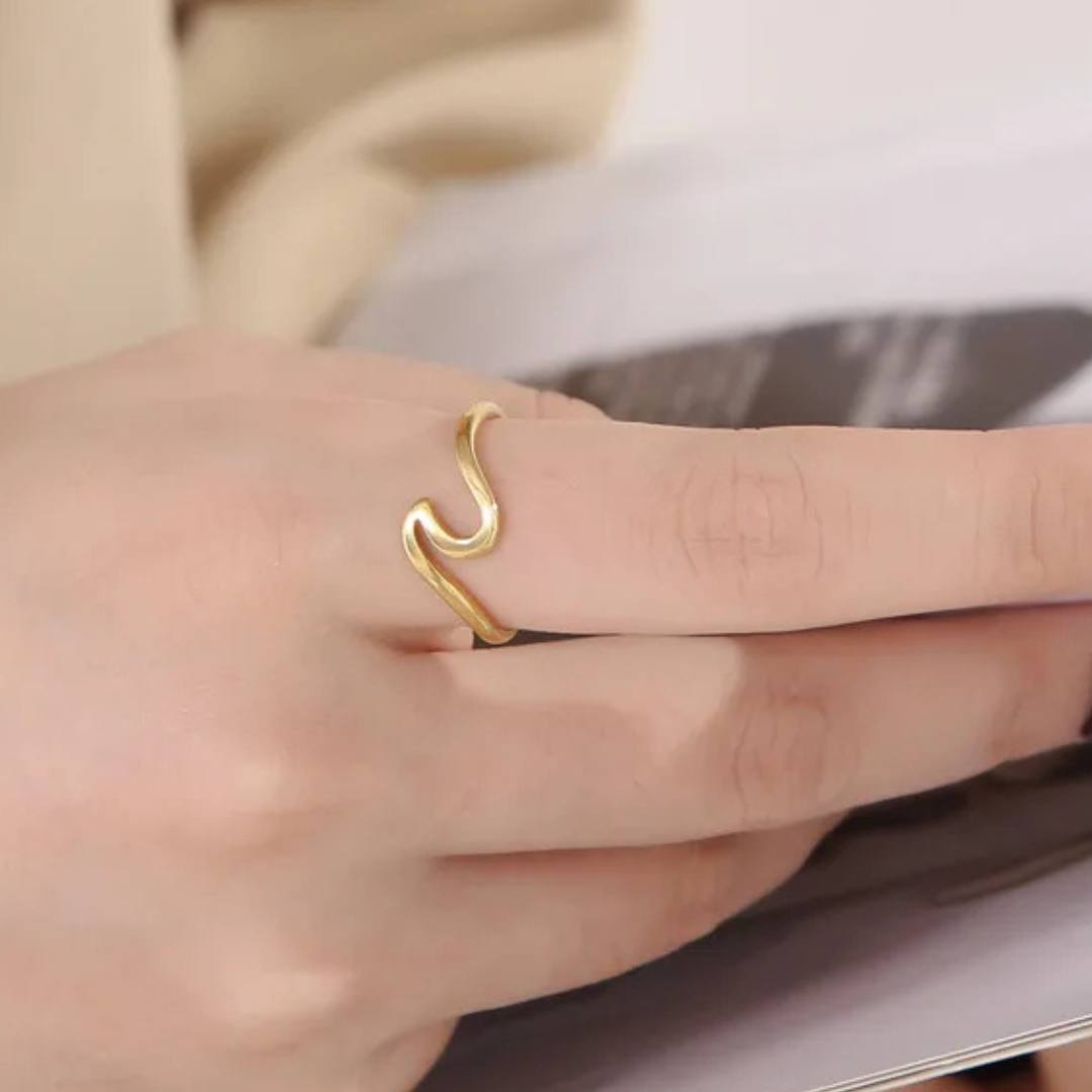 Gold - Saltwater Wave Ring