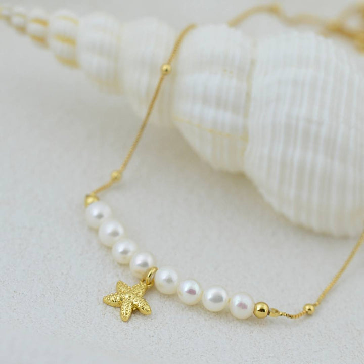 Pearl and Sea Star Necklace