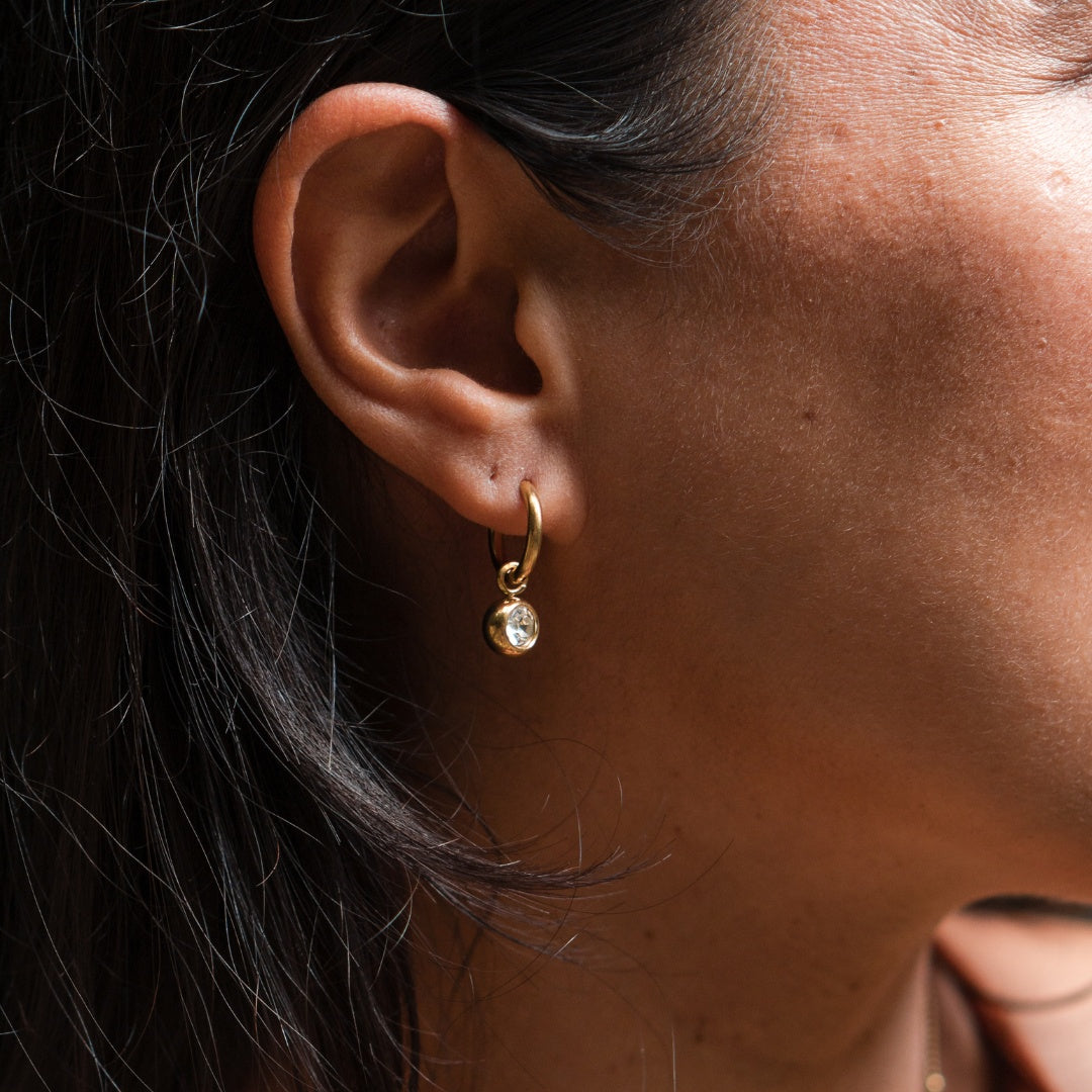 Little Crystal Ball Hoops