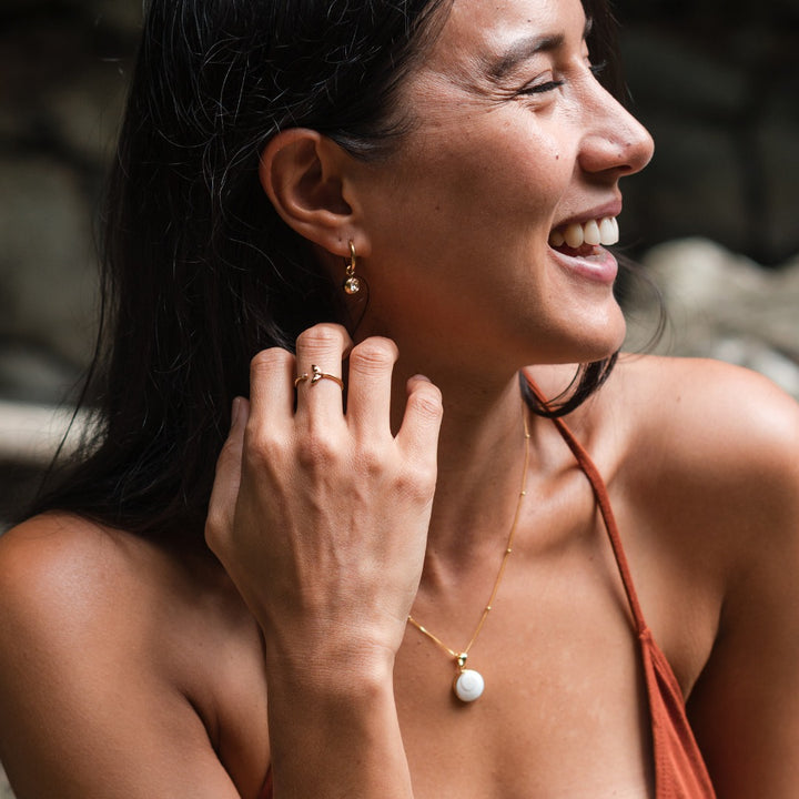Golden Whale Tail Ring