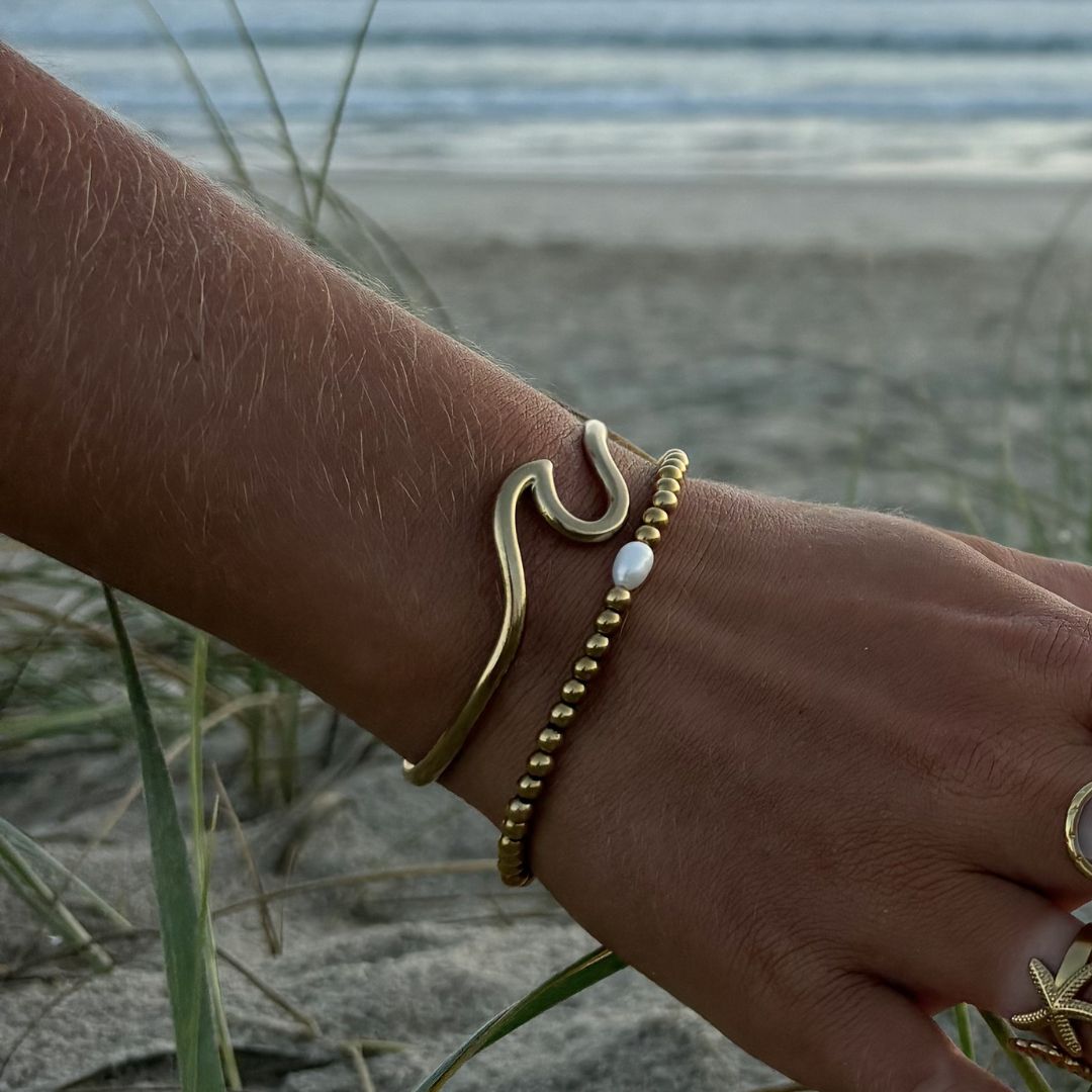 Golden Sands Pearl Bracelet