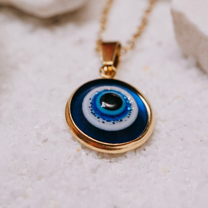 Golden Evil Eye Necklace