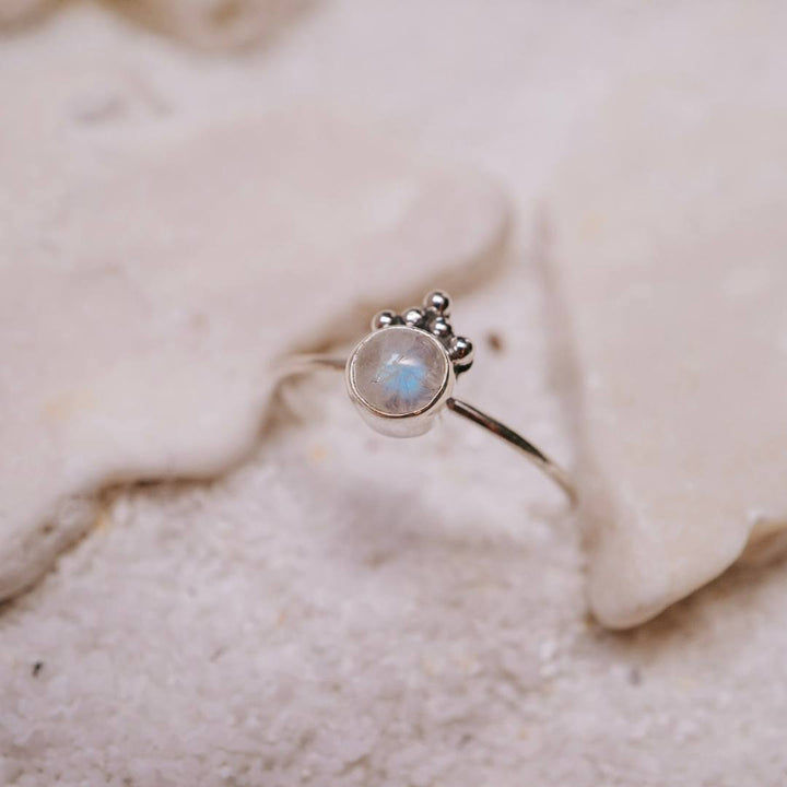 Dainty Moonstone Ring