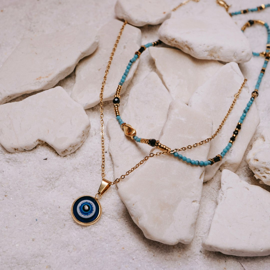 Golden Evil Eye Necklace