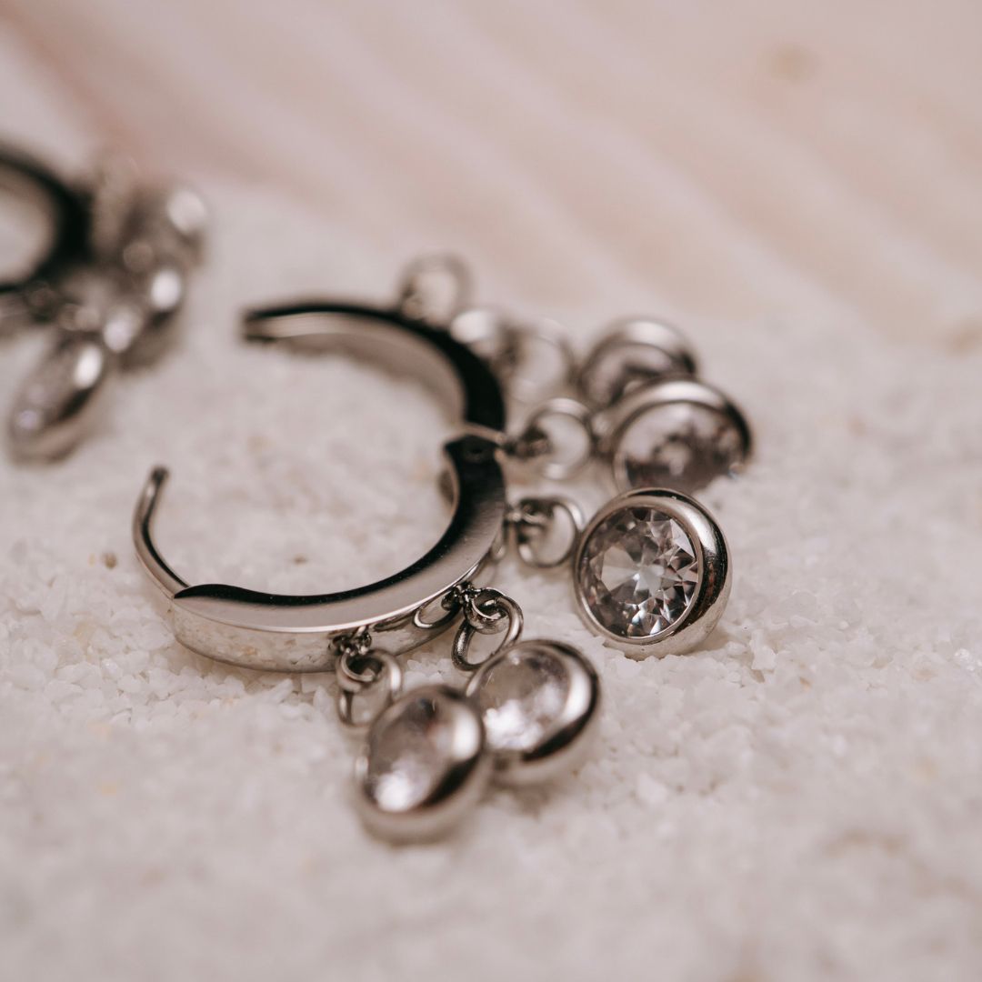 Crystal Cascade Hoops
