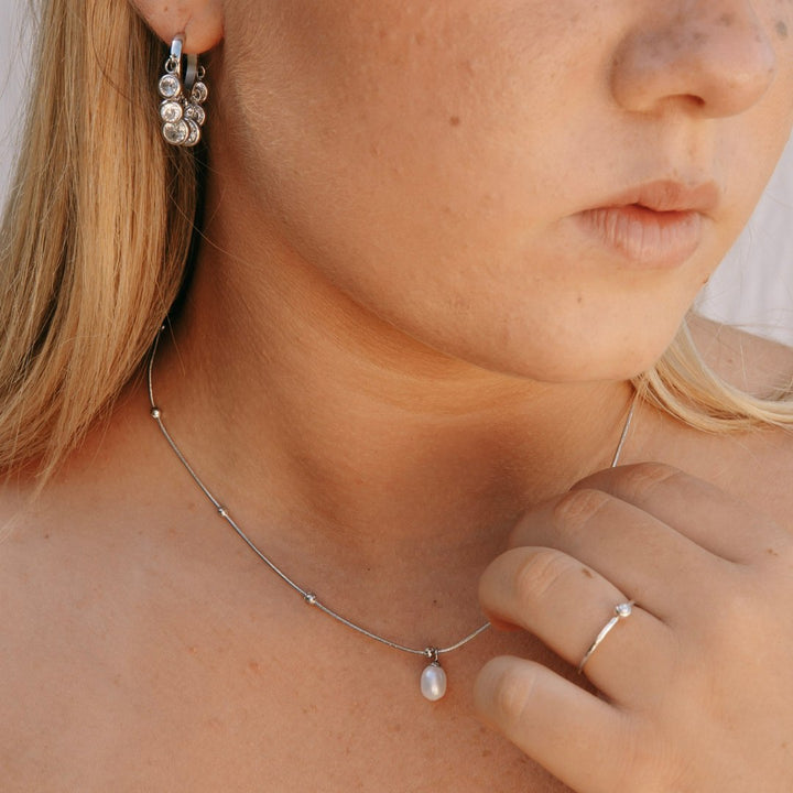 Crystal Cascade Hoops