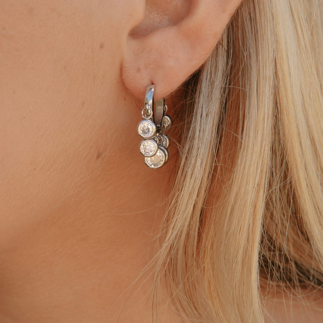 Crystal Cascade Hoops